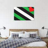Leather Boi Pride Flag Leinwanddruck (Insitu (Schlafzimmer))