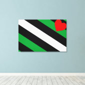 Leather Boi Pride Flag Leinwanddruck (Insitu (Holzboden))