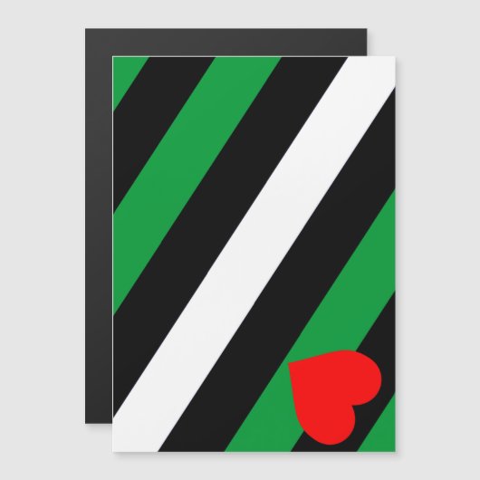 Leather Boi Pride Flag Magneteinladung (Vorne/Hinten)