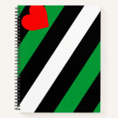 Leather Boi Pride Flag Notizblock (Vorderseite)