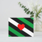 Leather Boi Pride Flag Postkarte (Stehend Vorderseite)