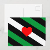 Leather Boi Pride Flag Postkarte (Vorne/Hinten)