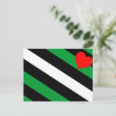 Leather Boi Pride Flag Postkarte (Stehend Vorderseite)
