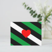 Leather Boi Pride Flag Postkarte (Stehend Vorderseite)