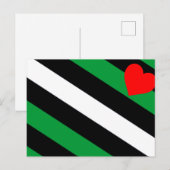 Leather Boi Pride Flag Postkarte (Vorne/Hinten)