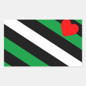 Leather Boi Pride Flag Rechteckiger Aufkleber (Vorderseite)