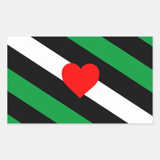 Leather Boi Pride Flag Rechteckiger Aufkleber (Vorderseite)