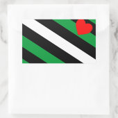 Leather Boi Pride Flag Rechteckiger Aufkleber (Tasche)