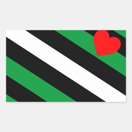 Leather Boi Pride Flag Rechteckiger Aufkleber (Vorderseite)