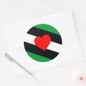 Leather Boi Pride Flag Runder Aufkleber (Umschlag)