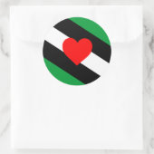 Leather Boi Pride Flag Runder Aufkleber (Tasche)
