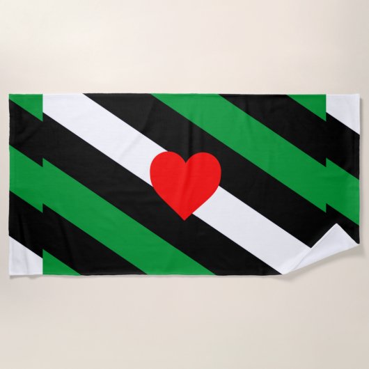 Leather Boi Pride Flag Strandtuch (Vorderseite)