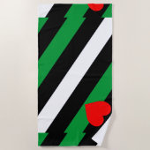 Leather Boi Pride Flag Strandtuch (Vorderseite)