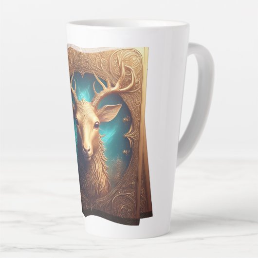 Leather Bound Copy Of A Deer Hunting Guide Milchtasse (Rechte Ecke)