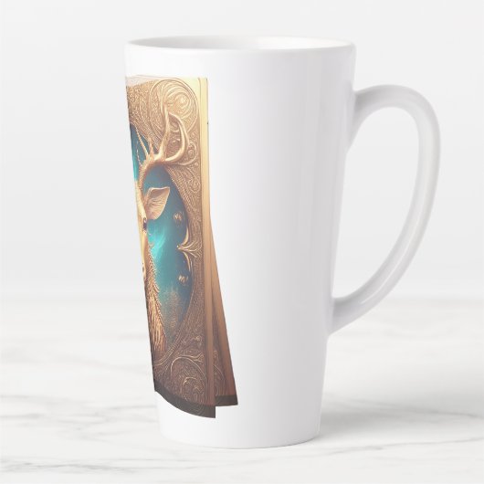 Leather Bound Copy Of A Deer Hunting Guide Milchtasse (Rechts)