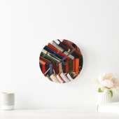 Leather-Bound-Journals Runde Wanduhr (Zuhause)