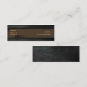 Leather Business Card Mini Visitenkarte (Vorne/Hinten)