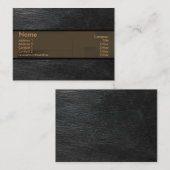 Leather Business Card Visitenkarte (Vorne/Hinten)