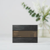 Leather Business Card Visitenkarte (Stehend Vorderseite)