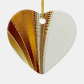 Leather Christmas Fraktal Keramik Ornament (Vorne)