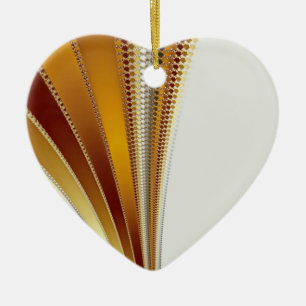 Leather Christmas Fraktal Keramik Ornament