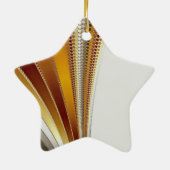 Leather Christmas Fraktal Keramikornament (Hinten)