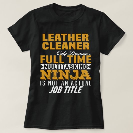 Leather Cleaner T-Shirt (Design vorne)