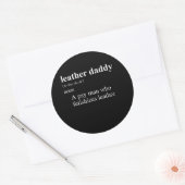 LEATHER DADDY DEFINITION RUNDER AUFKLEBER (Umschlag)