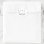 LEATHER DADDY DEFINITION RUNDER AUFKLEBER (Tasche)
