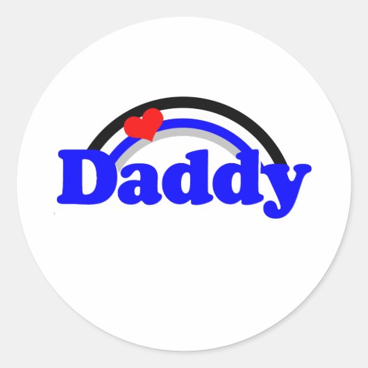 Leather Daddy Runder Aufkleber (Vorderseite)