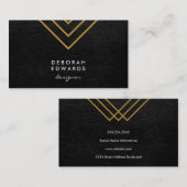 Leather der geometrischen Imitate Visitenkarte (Vorne/Hinten)