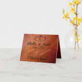 Leather des personalisierten Imitats zum 3. Jahres Karte (Gelbe Blume)