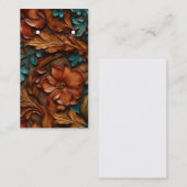 Leather Design Western Muster Earring Cards Visitenkarte (Vorne/Hinten)
