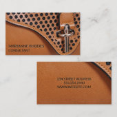 Leather Designer Purse Visitenkarte (Vorne/Hinten)