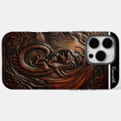 Leather Dragon's Peak Case-Mate iPhone Hülle (Rückseite (Horizontal))