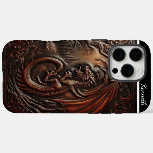 Leather Dragon's Peak Case-Mate iPhone Hülle (Rückseite (Horizontal))