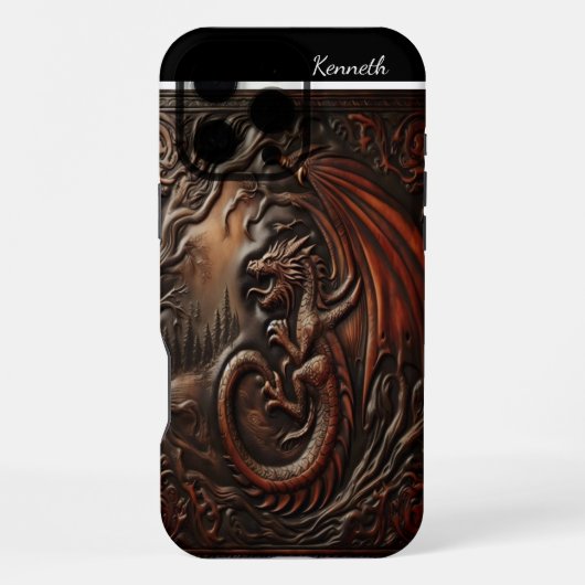 Leather Dragon's Peak iPhone Hülle (Rückseite)