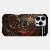 Leather Dragon's Peak iPhone Hülle (Rückseite (Horizontal))
