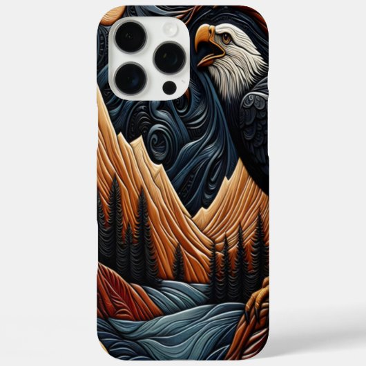 Leather Eagle Nature Design Case-Mate iPhone Hülle (Rückseite)