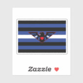 Leather Eagle Pride Flag Aufkleber (Blatt)