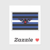 Leather Eagle Pride Flag Aufkleber (Blatt)