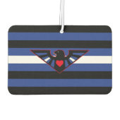 Leather Eagle Pride Flag Autolufterfrischer (Rückseite)