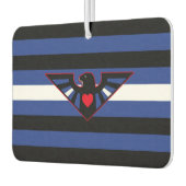Leather Eagle Pride Flag Autolufterfrischer (Links)