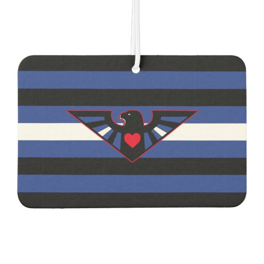 Leather Eagle Pride Flag Autolufterfrischer (Vorderseite)
