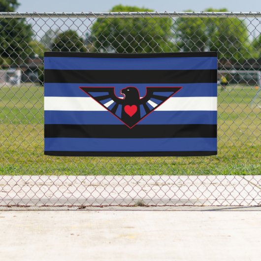 Leather Eagle Pride Flag Banner (Insitu)