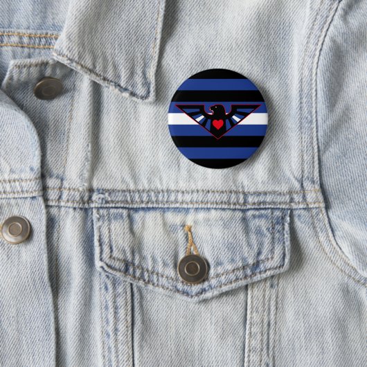 Leather Eagle Pride Flag Button (Beispiel)