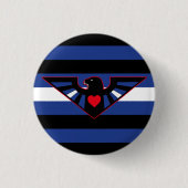 Leather Eagle Pride Flag Button (Vorderseite)