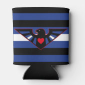 Leather Eagle Pride Flag Dosenkühler (Rückseite)