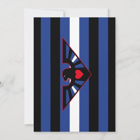 Leather Eagle Pride Flag Feiertagskarte (Vorderseite)