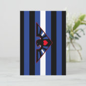 Leather Eagle Pride Flag Feiertagskarte (Stehend Vorderseite)